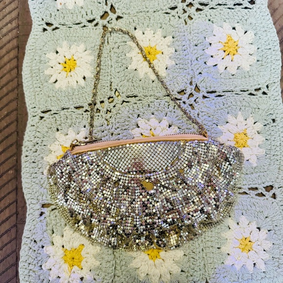 Vintage sequins silver mini bag - Picture 1 of 7